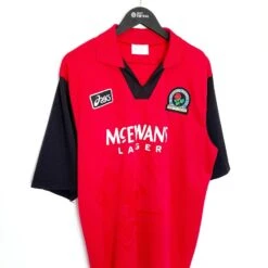 1995/96 SHEARER #9 Blackburn Rovers Vintage Asics Away Football Shirt Jersey (XL)(1995 96 Shearer 9 Blackburn Rovers Vintage Asics Away Football Shirt Jersey Xl) -Football Shirt Collective 1995 96 shearer 9 blackburn rovers vintage asics away football shirt jersey xl 39813211521271