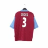 1995/97 DICKS #3 West Ham United Vintage PONY Football Shirt (L)(1995 97 Dicks 3 West Ham United Vintage Pony Football Shirt L)