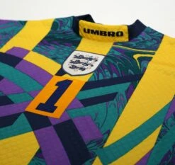 1995/97 SEAMAN #1 England Vintage Umbro Goalkeeper Football Shirt (M) Euro 96 GK(1995 97 Seaman 1 England Vintage Umbro Goalkeeper Football Shirt M Euro 96 Gk) -Football Shirt Collective 1995 97 seaman 1 england vintage umbro goalkeeper football shirt m euro 96 gk 73224390050166