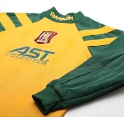 1996/97 Aston Villa Vintage Reebok GK Football Shirt (Y/S) Full Kit(1996 97 Aston Villa Vintage Reebok Gk Football Shirt Y S Full Kit) -Football Shirt Collective 1996 97 aston villa vintage reebok gk football shirt y s full kit 58198352953591