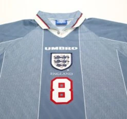 1996/97 GASCOIGNE #8 England Vintage Umbro Away Football Shirt (XL) Euro 96(1996 97 Gascoigne 8 England Vintage Umbro Away Football Shirt Xl Euro 96) 3 1996/97 GASCOIGNE #8 England Vintage Umbro Away Football Shirt (XL) Euro 96(1996 97 Gascoigne 8 England Vintage Umbro Away Football Shirt Xl Euro 96) -Football Shirt Collective 1996 97 gascoigne 8 england vintage umbro away football shirt xl euro 96 1181566995