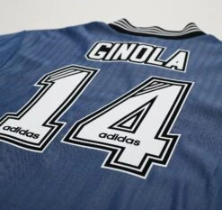 1996/97 GINOLA #14 Newcastle United Vintage Adidas Away Football Shirt (L/XL)(1996 97 Ginola 14 Newcastle United Vintage Adidas Away Football Shirt L Xl) -Football Shirt Collective 1996 97 ginola 14 newcastle united vintage adidas away football shirt l xl 1154840505