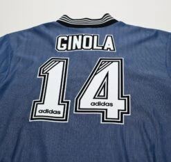 1996/97 GINOLA #14 Newcastle United Vintage Adidas Away Football Shirt (L/XL)(1996 97 Ginola 14 Newcastle United Vintage Adidas Away Football Shirt L Xl) -Football Shirt Collective 1996 97 ginola 14 newcastle united vintage adidas away football shirt l xl 1154840507