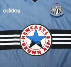 1996/97 Ginola #14 Newcastle United Vintage Adidas Away Football Shirt (M/L)(1996 97 Ginola 14 Newcastle United Vintage Adidas Away Football Shirt L) -Football Shirt Collective 1996 97 ginola 14 newcastle united vintage adidas away football shirt m l 43485236265207