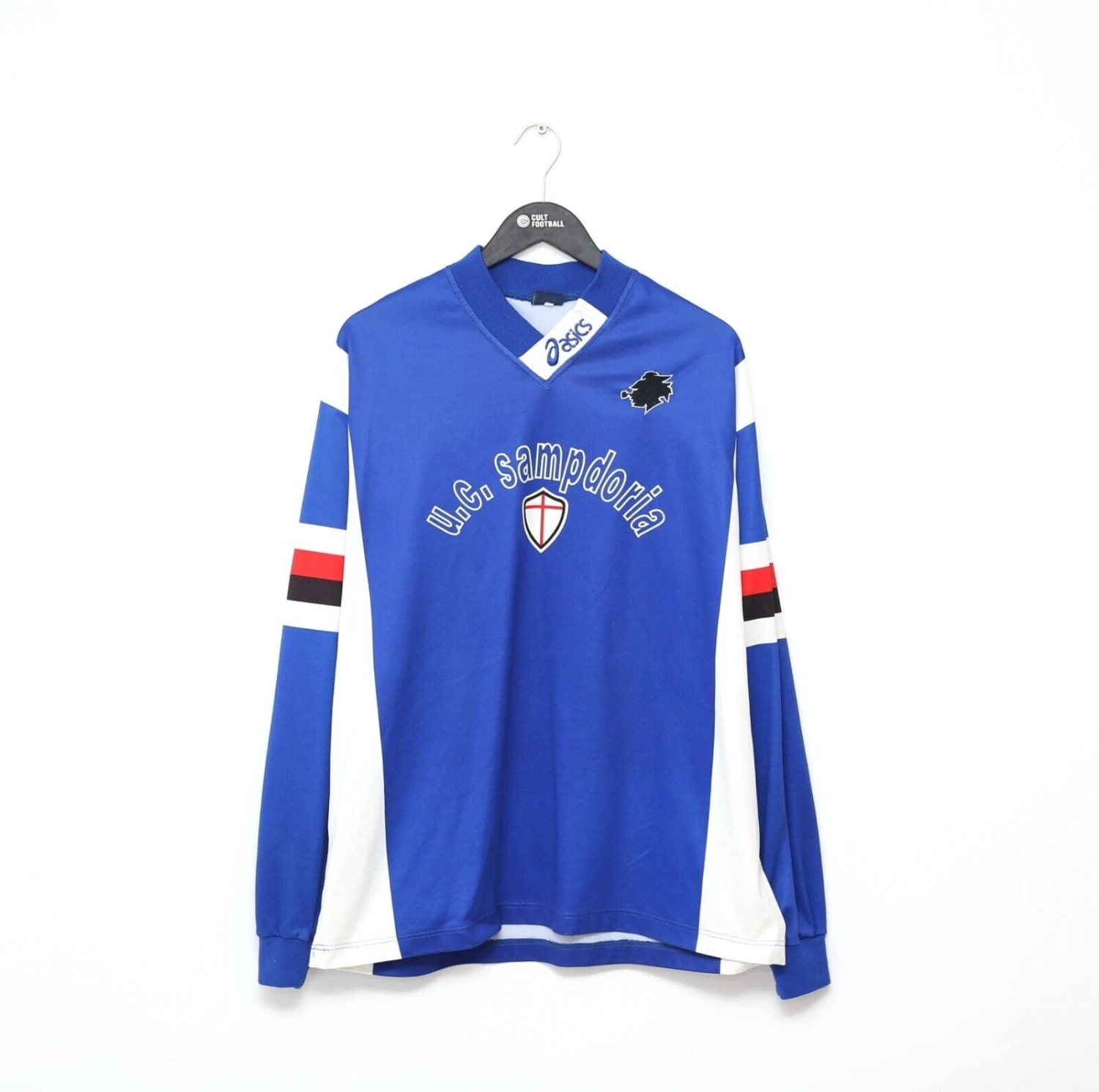 1996/97 SAMPDORIA Vintage Asics Long Sleeve Football Training Shirt Jersey (XL)(1996 97 sampdoria vintage asics long sleeve football training shirt jersey xl) 1996/97 SAMPDORIA Vintage Asics Long Sleeve Football Training Shirt Jersey (XL)(1996 97 Sampdoria Vintage Asics Long Sleeve Football Training Shirt Jersey Xl) -Football Shirt Collective 1996 97 sampdoria vintage asics long sleeve football training shirt jersey xl 39813326340343