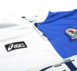 1996/98 DUFF #25 Blackburn Rovers Vintage ASICS Home Football Shirt (L)(1996 98 Duff 25 Blackburn Rovers Vintage Asics Home Football Shirt L) -Football Shirt Collective 1996 98 duff 25 blackburn rovers vintage asics home football shirt l 40354192851191