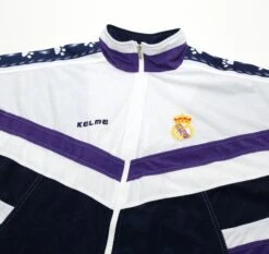 1996/98 REAL MADRID Vintage Kelme Football Track Top Jacket (XL/XXL)(1996 98 Real Madrid Vintage Kelme Football Track Top Jacket Xl Xxl) -Football Shirt Collective 1996 98 real madrid vintage kelme football track top jacket xl xxl 1183780645