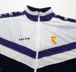 1996/98 REAL MADRID Vintage Kelme Football Track Top Jacket (XL/XXL)(1996 98 Real Madrid Vintage Kelme Football Track Top Jacket Xl Xxl) -Football Shirt Collective 1996 98 real madrid vintage kelme football track top jacket xl xxl 1183780648