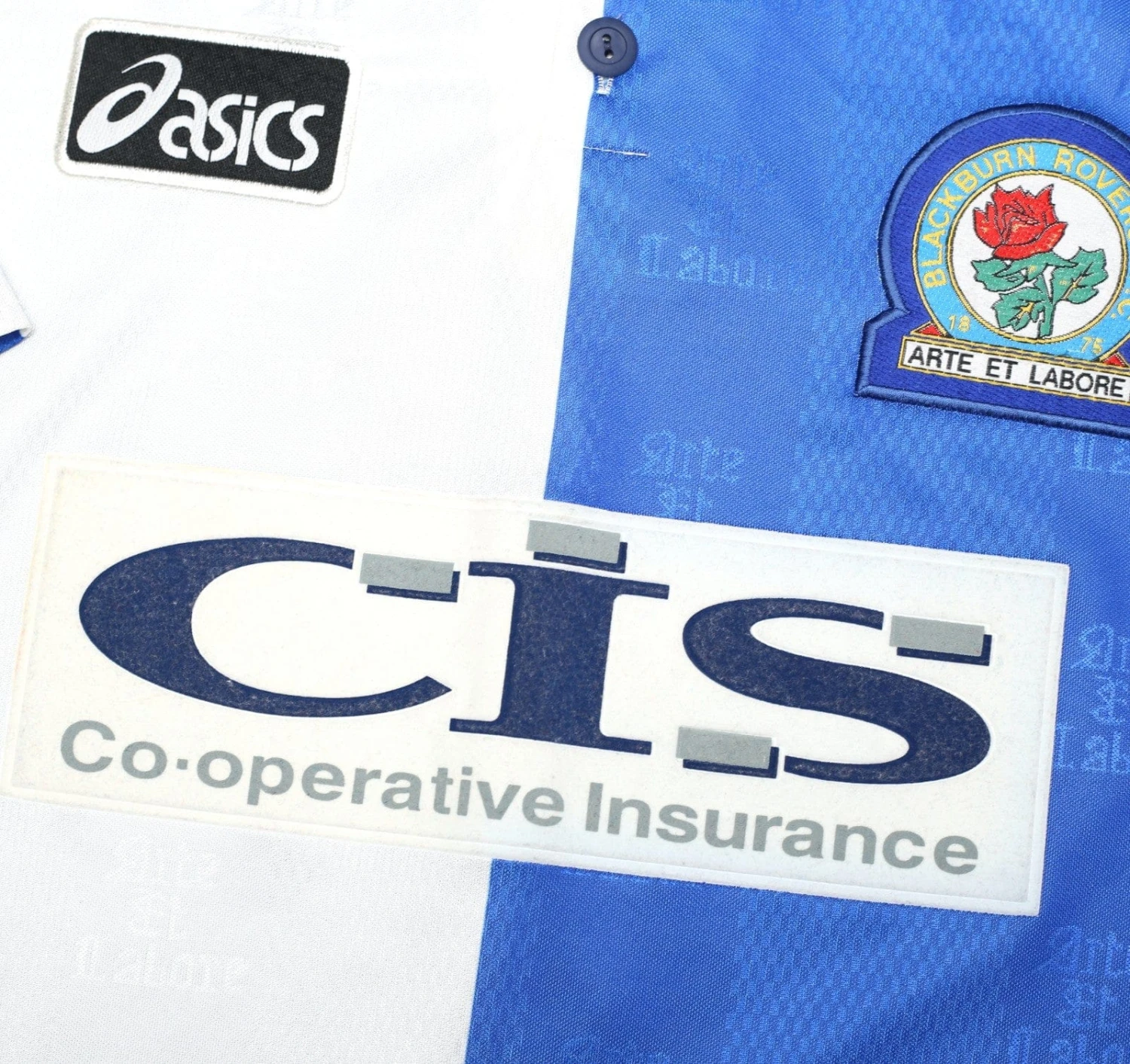 1996/98 SUTTON #9 Blackburn Rovers Vintage ASICS Home Football Shirt (L)(1996 98 sutton 9 blackburn rovers vintage asics home football shirt l) 1996/98 SUTTON #9 Blackburn Rovers Vintage ASICS Home Football Shirt (L)(1996 98 Sutton 9 Blackburn Rovers Vintage Asics Home Football Shirt L) -Football Shirt Collective 1996 98 sutton 9 blackburn rovers vintage asics home football shirt l 1178541947