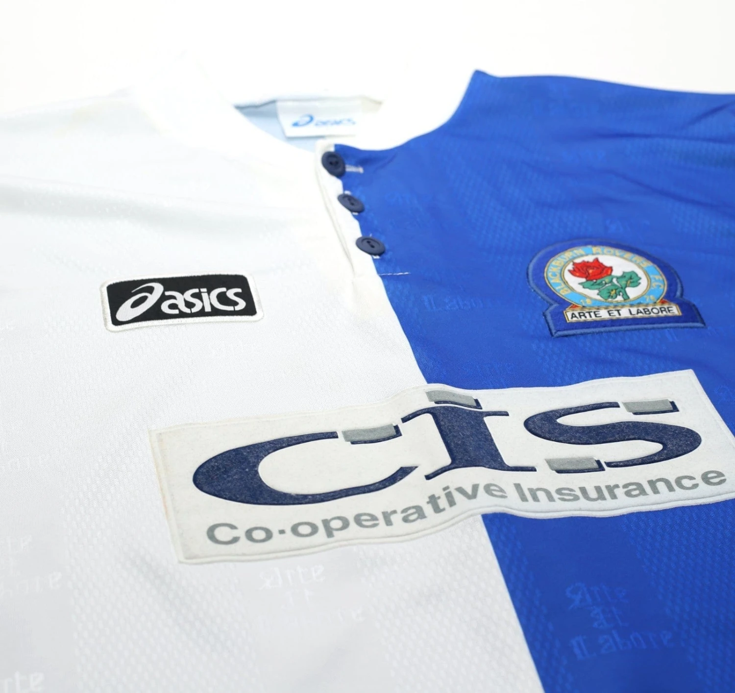 1996/98 SUTTON #9 Blackburn Rovers Vintage ASICS Home Football Shirt (L)(1996 98 sutton 9 blackburn rovers vintage asics home football shirt l) 1996/98 SUTTON #9 Blackburn Rovers Vintage ASICS Home Football Shirt (L)(1996 98 Sutton 9 Blackburn Rovers Vintage Asics Home Football Shirt L) -Football Shirt Collective 1996 98 sutton 9 blackburn rovers vintage asics home football shirt l 1178541949