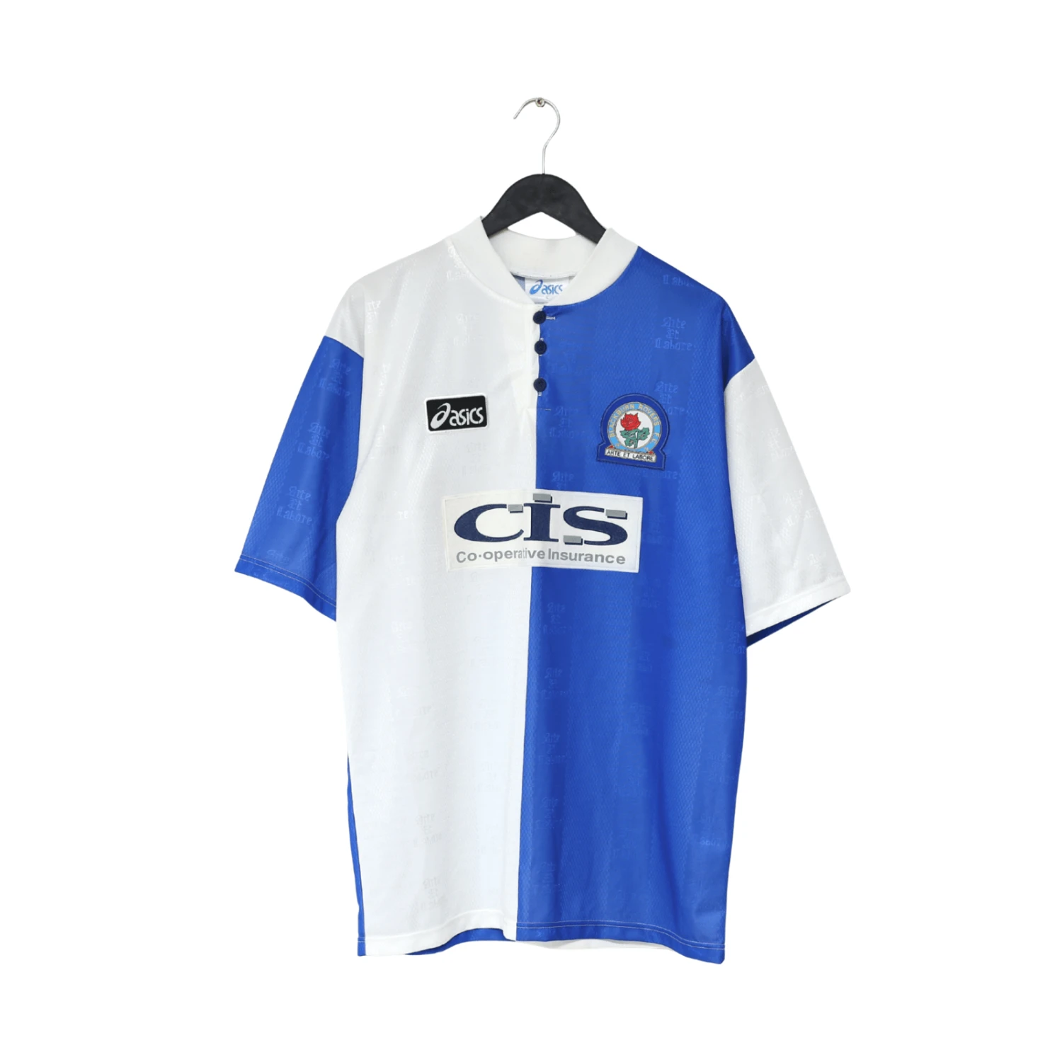 1996/98 SUTTON #9 Blackburn Rovers Vintage ASICS Home Football Shirt (L)(1996 98 sutton 9 blackburn rovers vintage asics home football shirt l) 1996/98 SUTTON #9 Blackburn Rovers Vintage ASICS Home Football Shirt (L)(1996 98 Sutton 9 Blackburn Rovers Vintage Asics Home Football Shirt L) -Football Shirt Collective 1996 98 sutton 9 blackburn rovers vintage asics home football shirt l 1178541952