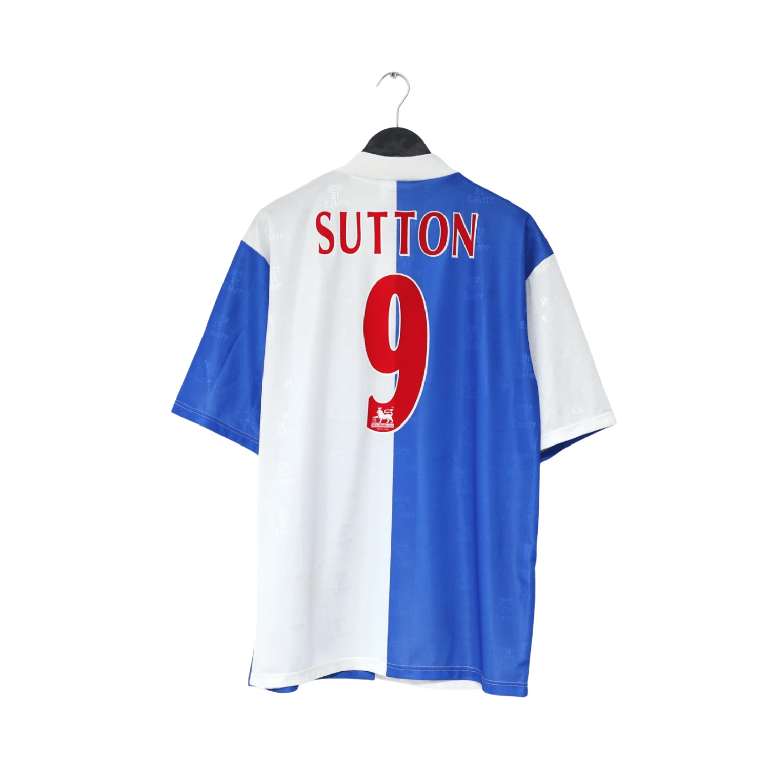 1996/98 SUTTON #9 Blackburn Rovers Vintage ASICS Home Football Shirt (L)(1996 98 sutton 9 blackburn rovers vintage asics home football shirt l) 1996/98 SUTTON #9 Blackburn Rovers Vintage ASICS Home Football Shirt (L)(1996 98 Sutton 9 Blackburn Rovers Vintage Asics Home Football Shirt L) -Football Shirt Collective 1996 98 sutton 9 blackburn rovers vintage asics home football shirt l 1178541953