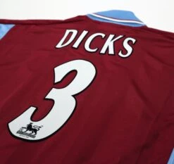 1997/98 DICKS #3 West Ham United Vintage PONY Football Shirt (L)(1997 98 Dicks 3 West Ham United Vintage Pony Football Shirt L) 8 1997/98 DICKS #3 West Ham United Vintage PONY Football Shirt (L)(1997 98 Dicks 3 West Ham United Vintage Pony Football Shirt L) -Football Shirt Collective 1997 98 dicks 3 west ham united vintage pony football shirt l 1178541884