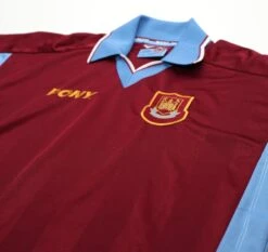 1997/98 DICKS #3 West Ham United Vintage PONY Football Shirt (L)(1997 98 Dicks 3 West Ham United Vintage Pony Football Shirt L) 4 1997/98 DICKS #3 West Ham United Vintage PONY Football Shirt (L)(1997 98 Dicks 3 West Ham United Vintage Pony Football Shirt L) -Football Shirt Collective 1997 98 dicks 3 west ham united vintage pony football shirt l 1178541888