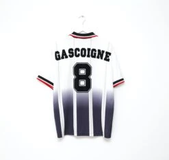 1997/98 GASCOIGNE #8 Rangers Vintage Nike European Away Football Shirt (XL)(1997 98 Gascoigne 8 Rangers Vintage Nike European Away Football Shirt Xl)