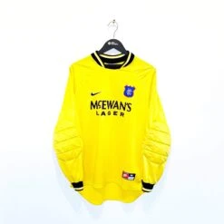 1997/98 GORAM #1 Rangers Vintage Nike Home GK Football Shirt (M) Scotland(1997 98 Goram 1 Rangers Vintage Nike Home Gk Football Shirt M Scotland)