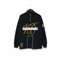 1997/98 Juventus Vintage Kappa Centenary 1/4 Zip Sweatshirt Top (L) 'Juvecentus'(1997 98 Juventus Vintage Kappa Centenary 1 4 Zip Sweatshirt Top L Juvecentus)