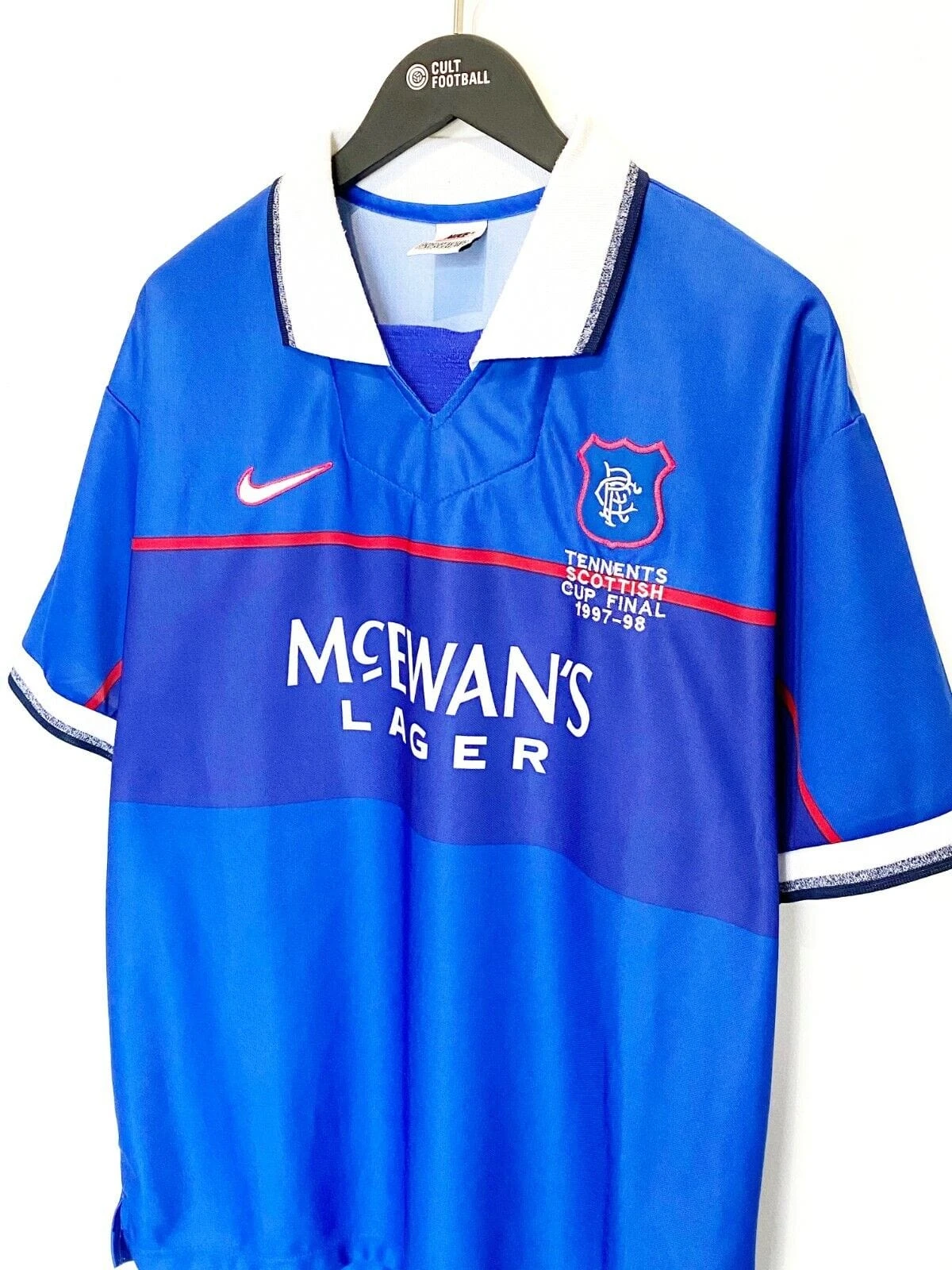 1997/98 McCOIST #12 Rangers Vintage Nike Home Scottish Cup Final Shirt (XL)(1997 98 mccoist 12 rangers vintage nike home scottish cup final shirt xl) 1997/98 McCOIST #12 Rangers Vintage Nike Home Scottish Cup Final Shirt (XL)(1997 98 Mccoist 12 Rangers Vintage Nike Home Scottish Cup Final Shirt Xl) -Football Shirt Collective 1997 98 mccoist 12 rangers vintage nike home scottish cup final shirt xl 39813228331255