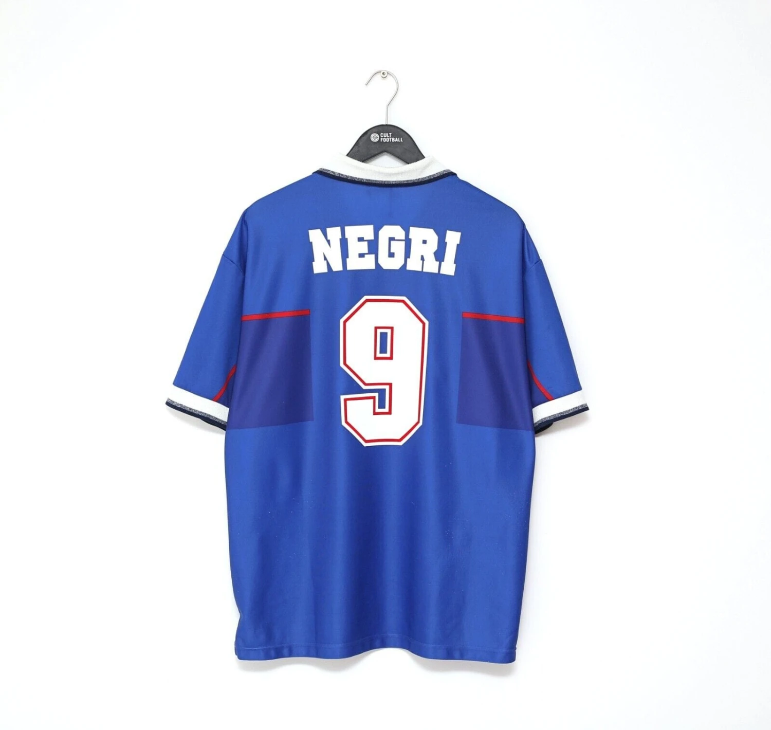 1997/98 NEGRI #9 Rangers Vintage Nike European Home Football Shirt Jersey (XL)(1997 98 negri 9 rangers vintage nike european home football shirt jersey xl) 1997/98 NEGRI #9 Rangers Vintage Nike European Home Football Shirt Jersey (XL)(1997 98 Negri 9 Rangers Vintage Nike European Home Football Shirt Jersey Xl) -Football Shirt Collective 1997 98 negri 9 rangers vintage nike european home football shirt jersey xl 39812688675063