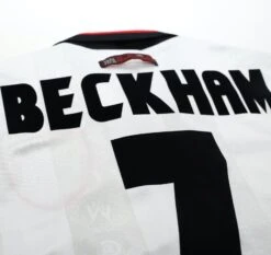 1997/99 BECKHAM #7 Manchester United Vintage Umbro Away Football Shirt (M)(1997 99 Beckham 7 Manchester United Vintage Umbro Away Football Shirt M 1) 10 1997/99 BECKHAM #7 Manchester United Vintage Umbro Away Football Shirt (M)(1997 99 Beckham 7 Manchester United Vintage Umbro Away Football Shirt M 1) -Football Shirt Collective 1997 99 beckham 7 manchester united vintage umbro away football shirt m 1169747029