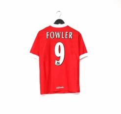 1997/99 Fowler #9 Liverpool Vintage Reebok Home Football Shirt (S) 34/36(1997 99 Fowler 9 Liverpool Vintage Reebok Home Football Shirt S 34 36)