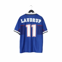 1997/99 LAUDRUP #11 Rangers Vintage Nike Home Football Shirt (L)(1997 99 Laudrup 11 Rangers Vintage Nike Home Football Shirt L)