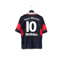 1997/99 Matthaus #10 Bayern Munich Vintage Adidas Home Football Shirt (S)(1997 99 Matthaus 10 Bayern Munich Vintage Adidas Home Football Shirt S)