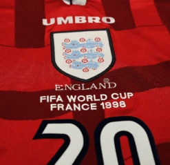 1997/99 OWEN #20 England Vintage Umbro Away Football Shirt (M) World Cup 98(1997 99 Owen 20 England Vintage Umbro Away Football Shirt M World Cup 98) 4 1997/99 OWEN #20 England Vintage Umbro Away Football Shirt (M) World Cup 98(1997 99 Owen 20 England Vintage Umbro Away Football Shirt M World Cup 98) -Football Shirt Collective 1997 99 owen 20 england vintage umbro away football shirt m world cup 98 40865835090167
