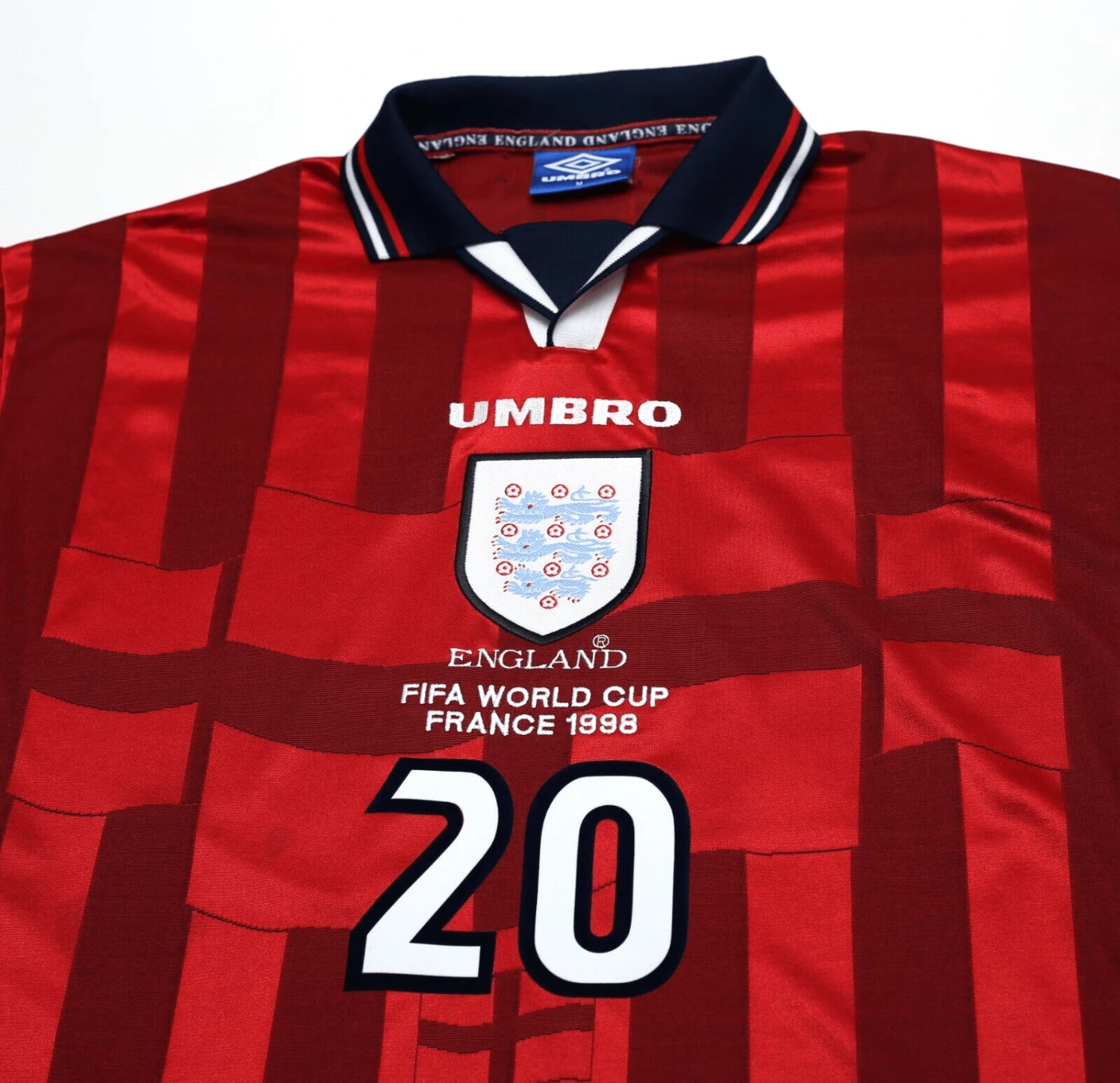 1997/99 OWEN #20 England Vintage Umbro Away Football Shirt (M) World Cup 98(1997 99 owen 20 england vintage umbro away football shirt m world cup 98) 1997/99 OWEN #20 England Vintage Umbro Away Football Shirt (M) World Cup 98(1997 99 Owen 20 England Vintage Umbro Away Football Shirt M World Cup 98) -Football Shirt Collective 1997 99 owen 20 england vintage umbro away football shirt m world cup 98 40865835122935