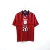 1997/99 OWEN #20 England Vintage Umbro Away Football Shirt (M) World Cup 98(1997 99 Owen 20 England Vintage Umbro Away Football Shirt M World Cup 98)