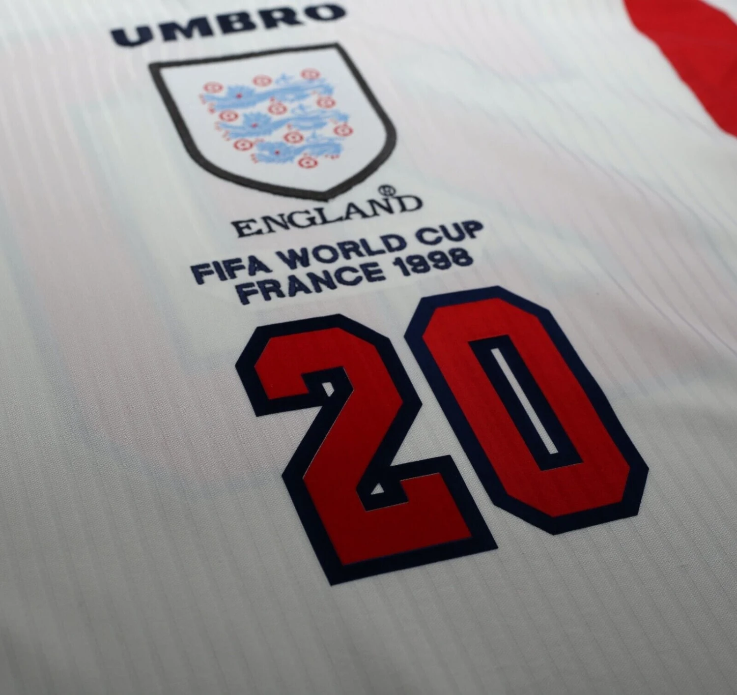 1997/99 OWEN #20 England Vintage Umbro Home Football Shirt (M/L) France WC 98(1997 99 owen 20 england vintage umbro home football shirt m l france wc 98) 1997/99 OWEN #20 England Vintage Umbro Home Football Shirt (M/L) France WC 98(1997 99 Owen 20 England Vintage Umbro Home Football Shirt M L France Wc 98) -Football Shirt Collective 1997 99 owen 20 england vintage umbro home football shirt m l france wc 98 1145924057