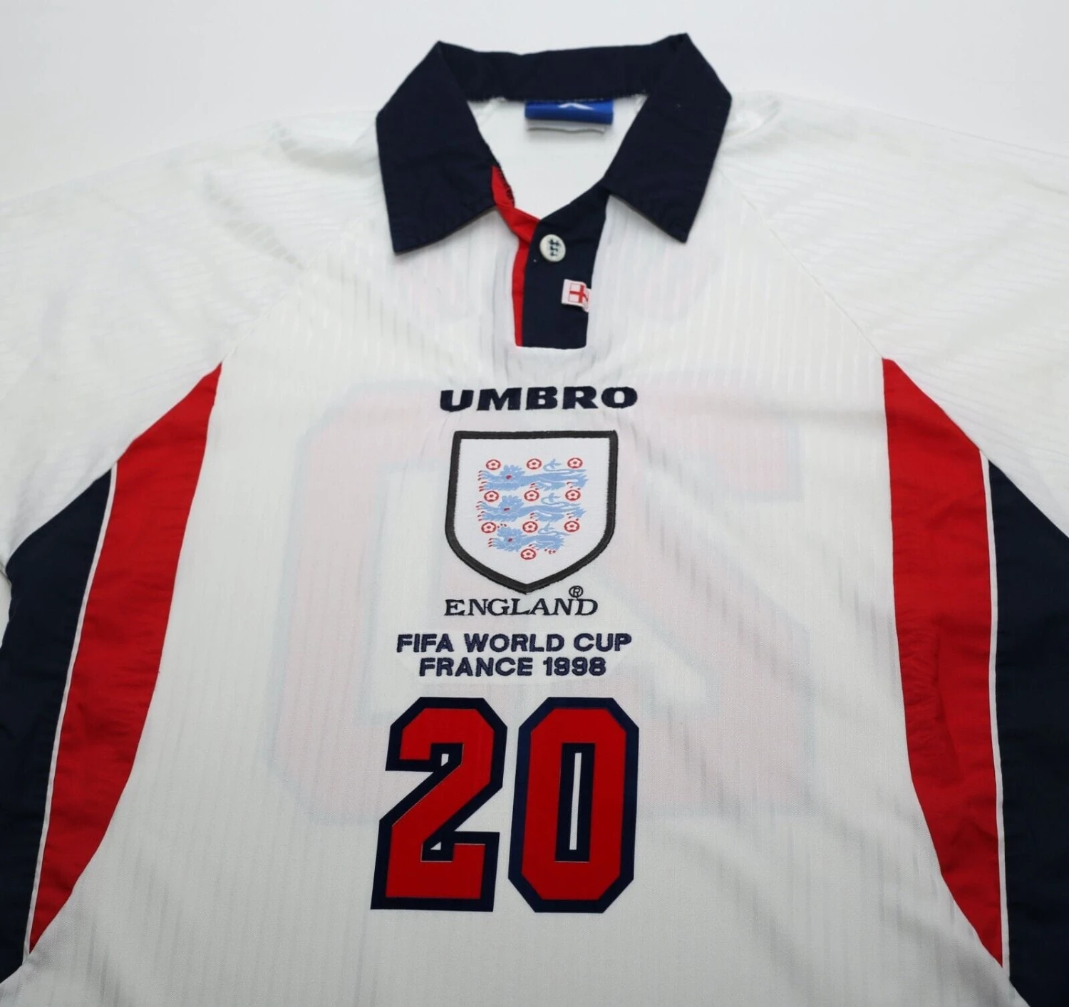 1997/99 OWEN #20 England Vintage Umbro Home Football Shirt (M/L) France WC 98(1997 99 owen 20 england vintage umbro home football shirt m l france wc 98) 1997/99 OWEN #20 England Vintage Umbro Home Football Shirt (M/L) France WC 98(1997 99 Owen 20 England Vintage Umbro Home Football Shirt M L France Wc 98) -Football Shirt Collective 1997 99 owen 20 england vintage umbro home football shirt m l france wc 98 1145924060
