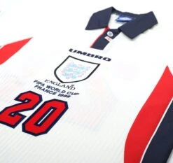 1997/99 OWEN #20 England Vintage Umbro Home Football Shirt (M/L) France WC 98(1997 99 Owen 20 England Vintage Umbro Home Football Shirt M L France Wc 99) -Football Shirt Collective 1997 99 owen 20 england vintage umbro home football shirt m l france wc 98 1169747162