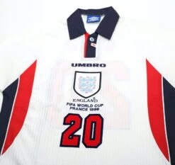 1997/99 OWEN #20 England Vintage Umbro Home Football Shirt (M/L) France WC 98(1997 99 Owen 20 England Vintage Umbro Home Football Shirt M L France Wc 99) -Football Shirt Collective 1997 99 owen 20 england vintage umbro home football shirt m l france wc 98 1169747164