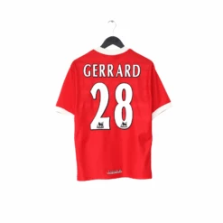1998/00 GERRARD #28 Liverpool Vintage Reebok Home Football Shirt (S) 34/36(1998 00 Gerrard 28 Liverpool Vintage Reebok Home Football Shirt S 34 36)