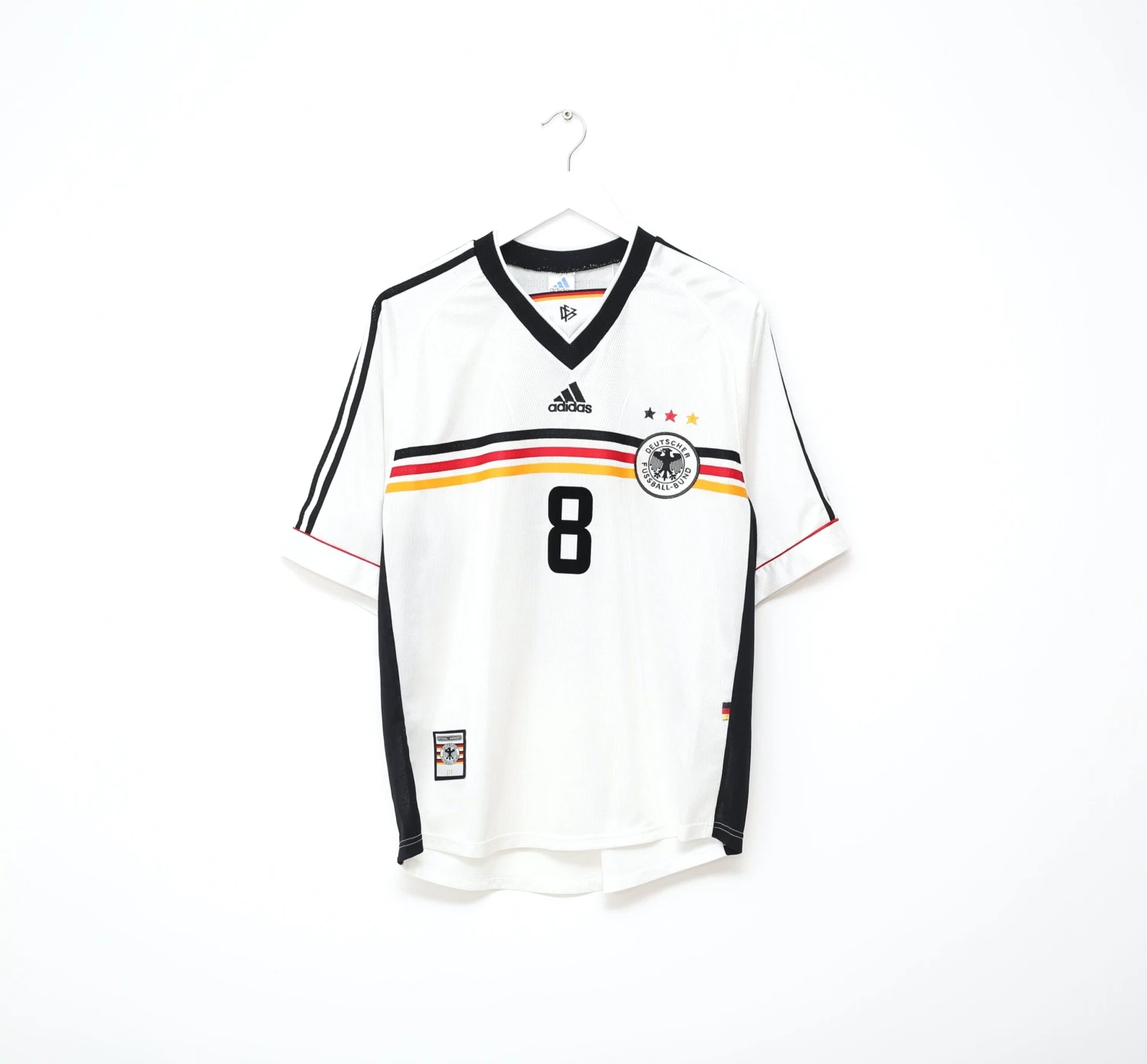 1998/00 MATTHAUS #8 Germany Vintage adidas Home Football Shirt (L) WC 98(1998 00 matthaus 8 germany vintage adidas home football shirt l wc 98) 1998/00 MATTHAUS #8 Germany Vintage Adidas Home Football Shirt (L) WC 98(1998 00 Matthaus 8 Germany Vintage Adidas Home Football Shirt L Wc 98) -Football Shirt Collective 1998 00 matthaus 8 germany vintage adidas home football shirt l wc 98 40358848856311 scaled