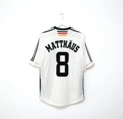 1998/00 MATTHAUS #8 Germany Vintage Adidas Home Football Shirt (L) WC 98(1998 00 Matthaus 8 Germany Vintage Adidas Home Football Shirt L Wc 99)