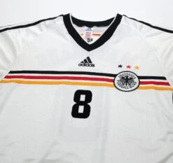 1998/00 MATTHAUS #8 Germany Vintage Adidas Home Football Shirt (XL) WC 98(1998 00 Matthaus 8 Germany Vintage Adidas Home Football Shirt Xl Wc 98) -Football Shirt Collective 1998 00 matthaus 8 germany vintage adidas home football shirt xl wc 98 42717176561911