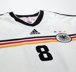 1998/00 MATTHAUS #8 Germany Vintage Adidas Home Football Shirt (XL) WC 98(1998 00 Matthaus 8 Germany Vintage Adidas Home Football Shirt Xl Wc 98) -Football Shirt Collective 1998 00 matthaus 8 germany vintage adidas home football shirt xl wc 98 42717176758519