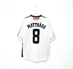 1998/00 MATTHAUS #8 Germany Vintage Adidas Home Football Shirt (XL) WC 98(1998 00 Matthaus 8 Germany Vintage Adidas Home Football Shirt Xl Wc 98)