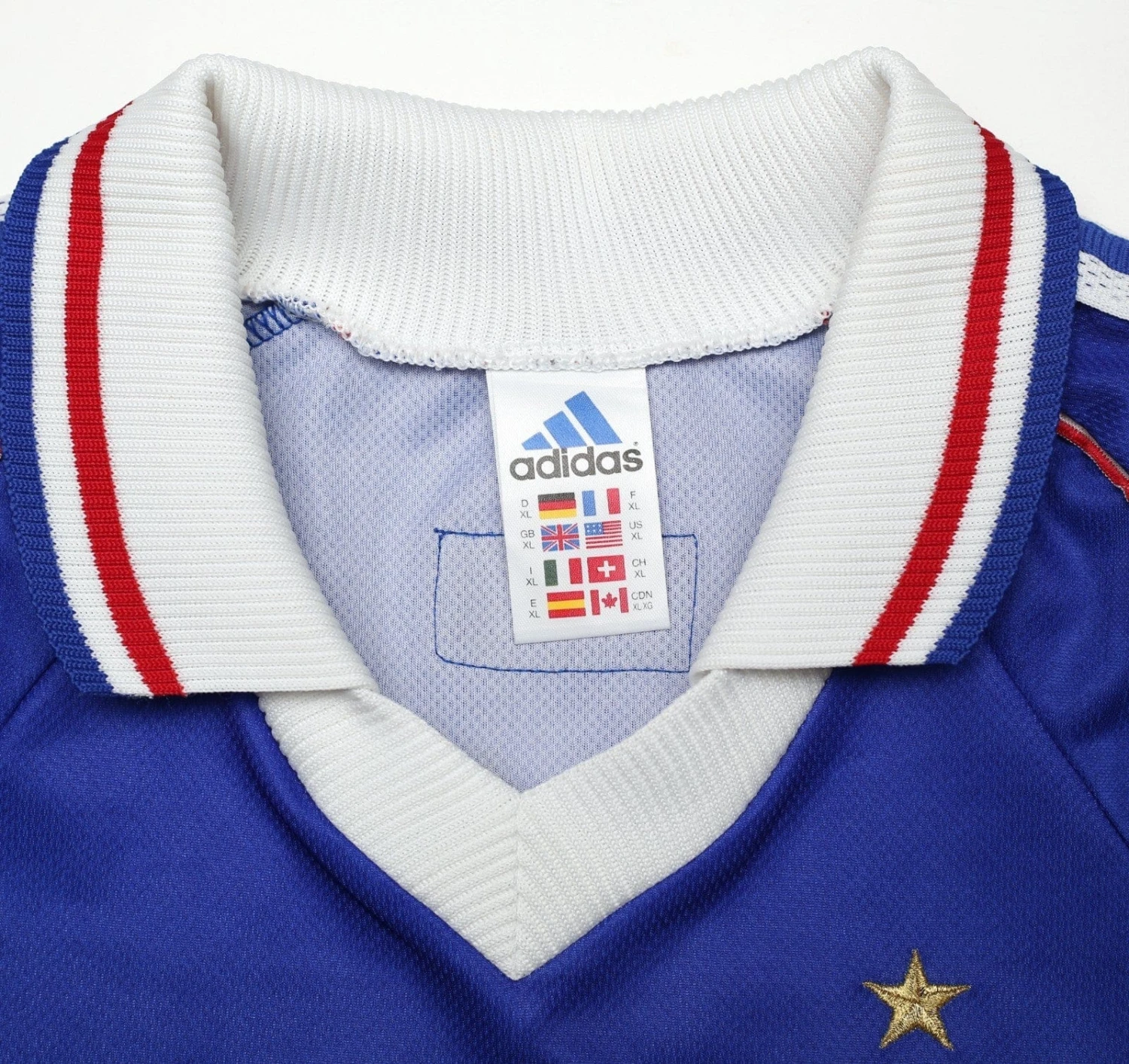1998/00 ZIDANE #10 France Vintage adidas Home Football Shirt (XL) World Cup 98(1998 00 zidane 10 france vintage adidas home football shirt xl world cup 98) 1998/00 ZIDANE #10 France Vintage Adidas Home Football Shirt (XL) World Cup 98(1998 00 Zidane 10 France Vintage Adidas Home Football Shirt Xl World Cup 98) -Football Shirt Collective 1998 00 zidane 10 france vintage adidas home football shirt xl world cup 98 1176293450