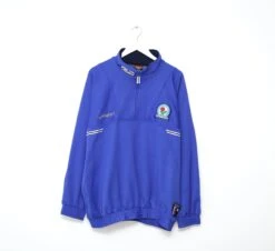 1998/99BLACKBURN ROVERS Uhlsport Player Issue Football Top (XXL) GALLACHER #8(1998 99 Blackburn Rovers Uhlsport Player Issue Football Top Xxl Gallacher 8)