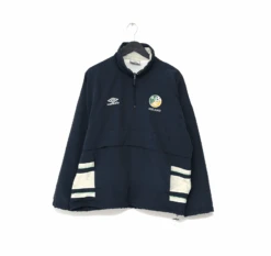 1998/99 IRELAND Vintage Umbro 1/4 Zip Football Training Jacket (L)(1998 99 Ireland Vintage Umbro 1 4 Zip Football Training Jacket L)