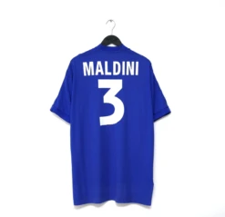 1998/99 MALDINI #3 Italy Vintage Kappa Football Shirt (XL)(1998 99 Maldini 3 Italy Vintage Kappa Football Shirt Xl)