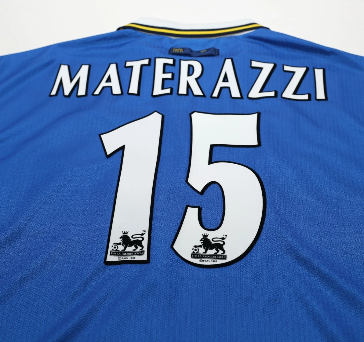 1998/99 MATERAZZI #15 Everton Vintage Umbro Home Football Shirt (L/XL)(1998 99 materazzi 15 everton vintage umbro home football shirt l xl) 1998/99 MATERAZZI #15 Everton Vintage Umbro Home Football Shirt (L/XL)(1998 99 Materazzi 15 Everton Vintage Umbro Home Football Shirt L Xl) -Football Shirt Collective 1998 99 materazzi 15 everton vintage umbro home football shirt l xl 1178541973