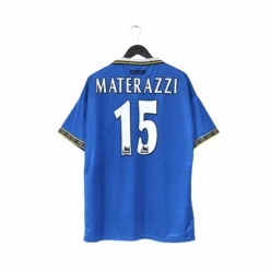 1998/99 MATERAZZI #15 Everton Vintage Umbro Home Football Shirt (L/XL)(1998 99 Materazzi 15 Everton Vintage Umbro Home Football Shirt L Xl)