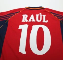 1998/99 RAUL #10 Spain Vintage Adidas Home Football Shirt (M)(1998 99 Raul 10 Spain Vintage Adidas Home Football Shirt M) 8 1998/99 RAUL #10 Spain Vintage Adidas Home Football Shirt (M)(1998 99 Raul 10 Spain Vintage Adidas Home Football Shirt M) -Football Shirt Collective 1998 99 raul 10 spain vintage adidas home football shirt m 1173179074