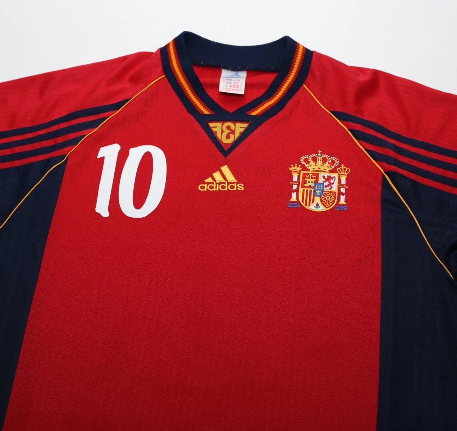 1998/99 RAUL #10 Spain Vintage adidas Home Football Shirt (M)(1998 99 raul 10 spain vintage adidas home football shirt m) 1998/99 RAUL #10 Spain Vintage Adidas Home Football Shirt (M)(1998 99 Raul 10 Spain Vintage Adidas Home Football Shirt M) -Football Shirt Collective 1998 99 raul 10 spain vintage adidas home football shirt m 1173179080