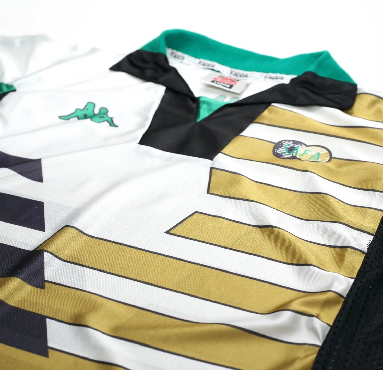 1998 South Africa Vintage Kappa Home Football Shirt (L/XL)(1998 99 south africa vintage kappa home football shirt l xl) 1998 South Africa Vintage Kappa Home Football Shirt (L/XL)(1998 99 South Africa Vintage Kappa Home Football Shirt L Xl) -Football Shirt Collective 1998 south africa vintage kappa home football shirt l xl 58323056722167