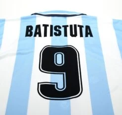 1999/00 Batistuta #9 Argentina Vintage Reebok Home Football Shirt (M)(1999 00 Batistuta 9 Argentina Vintage Reebok Home Football Shirt M) -Football Shirt Collective 1999 00 batistuta 9 argentina vintage reebok home football shirt m 43481099567351